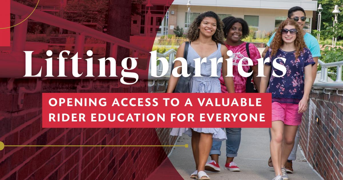 Rider announces measures to reduce tuition ‘sticker shock’ and